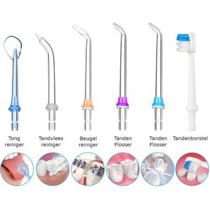Nula®- Waterflosser - 6 Opzetstukken