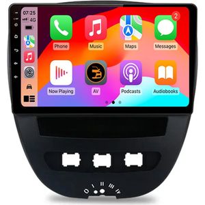 VCTparts® CarPlay & Android Auto Scherm voor Citroën C1, Toyota Aygo, Peugeot 107 (2005-2014) – Draadloos Multimedia Touchscreen, GPS Navigatie – Inbouwen / Inbouwservice / Installatie