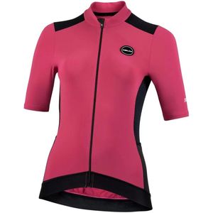 Nalini - Dames - Fietsshirt - Korte mouwen - Wielrenshirt - Zomer - FIVE POCKETS LADY J - BLACK/RED WINE - S