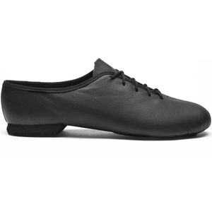 Rumpf 1270 Basic 2 Dansschoenen Dames – Jazzschoenen Zwart Leer – Suède Splitzool – Salsa Latin Trainingsschoen – Maat 36,5-37