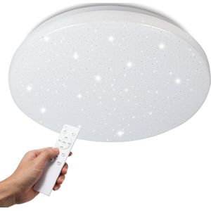 24W LED Plafondlamp met sterrenhemel Ultraslim Glitter Lamp Afstandsbediening Verlichting Dimbaar