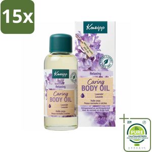 15 x Kneipp - Huidolie - Relaxing - Lavendel - Trekt snel in - 100 ml - Grootverpakking - Huidolie - Lavendel - Ontspanning - Verzorging - Natuurlijke Oliën