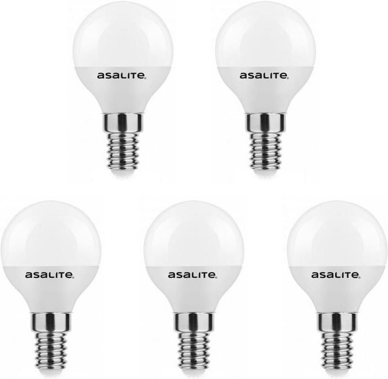 Asalite - LED Lamp G45 - E14 Fitting - 6W - 510 Lumen - 3000K Warm Wit Licht - Niet Dimbaar - 5 Stuks