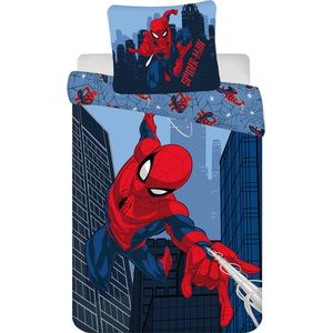 Spiderman Dekbedovertrek 160 x 200 cm + 60 x 80 cm – Spider-Man Kinderdekbedovertrek – 100 % Katoen