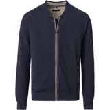 Casa Moda - Vest Zip Structure - Donkerblauw - Heren