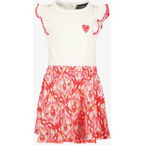 TwoDay meisjes jurk wit met roze print - Maat 98/104