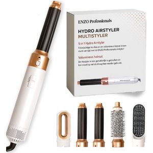 ENZO 5 in 1 Multistyler - Krultang - Multistyler - Fohnborstel - Krultang 5 in 1 - Airstyler - Fohn - Haarborstel - Hairwrap - krulborstel - 5 Opzetstukken