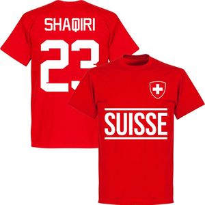 Zwitserland Shaqiri 23 Team T-Shirt - Rood - L