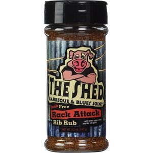 The Shedd BBQ Rack Attack Rib Rub 147 gr - Kruiden & Specerijen