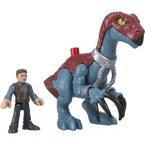 Fisher Price Jurassic World Therizinosaurus & Owen Speelfiguur - 3+
