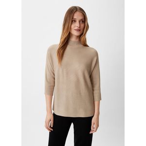 Sweater - Fijn Gebreid - Elastisch - Rolkraag - 3/4 Mouwen
