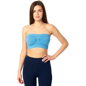 Merry Style Dames Pads Bandeau Top – Lichtblauw – S/M - MS-HS-06-161