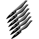 Nirosta Black Edition - Set van 6 Groentemessen - 20 cm