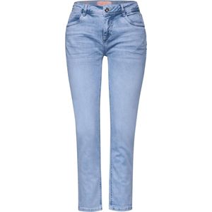 Street One Style QR Jane mid waist bleached Dames Jeans - super light blue washed - Maat 34 - lengte 26