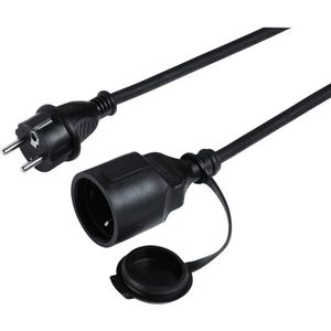 Verlengkabel Voor Buiten – 10 Meter – IP44 – Winterbestendig – Schuko Stekker – Elektrische Kabel Voor Tuin, Balkon & Terras – Zwart
