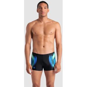 Arena zwembroek Heren model Breath Swim - Zwart/MultiColour - Maat XXL