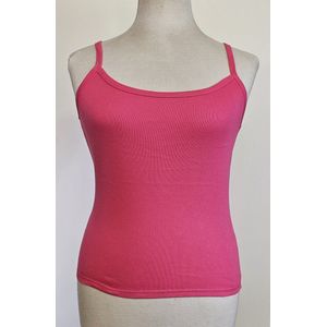 Fruit of the Loom Ladyfit Spaghetti Top – Fuchsia Roze – Maat L