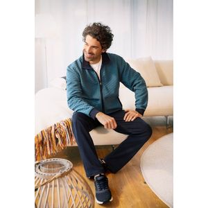 Blauw huispak Hajo met rits - Blauw - Maat - 58