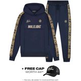 Malelions Sport Warming Up Tracksuit - Navy/Gold XXS