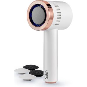 Silk'n Elektrische eeltverwijderaar met extra refill set met 2 slijpschijven - Ingebouwd vacuümsysteem - Herlaadbare Pedicureset - Vacupedi - Rosegold