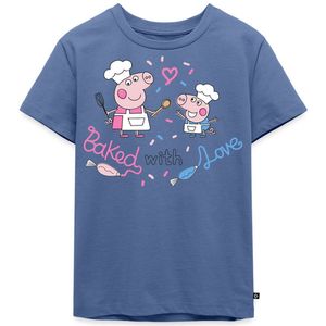 Peppa Pig Design Baked With Love Premium T Shirt Kinderen