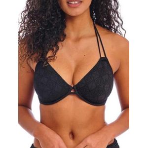 Dames Halter Bikini Top met Ondersteuning en Diepe Halslijn