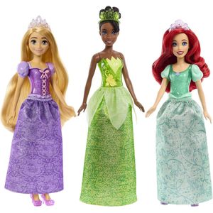 Disney Prinsessen - pakket van 3 poppen (Ariël, Tiana, Raponsje)