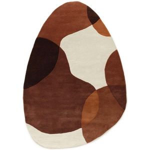Organisch wollen vloerkleed - Dune terracotta 120x170 cm