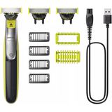 Philips QP2834/31 scheerapparaat Scheerapparaat met scheerblad Zwart, Groen, Grijs
