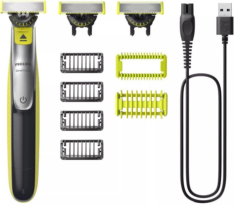 Philips QP2834/31 scheerapparaat Scheerapparaat met scheerblad Zwart, Groen, Grijs