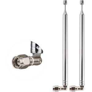 Telescopische Antenne 2 Stuks 8 Secties voor TV en Radio