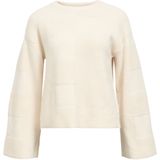 Object - Objenya Lo Knit - Pullover - Wit Sand/Melange - Dames