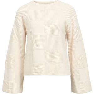 Object - Objenya Lo Knit - Pullover - Wit Sand/Melange - Dames