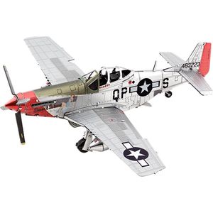 Metal Earth Modelbouwset P-51d Mustang Staal Zilver 2-delig