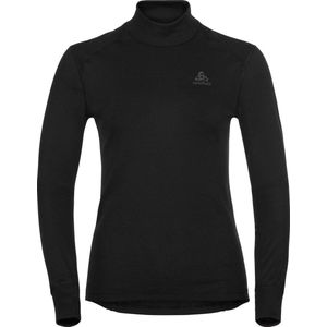 Odlo W BL TOP Turtle neck l/s ACTIVE WARM Thermoshirt Dames -Zwart - Maat XS