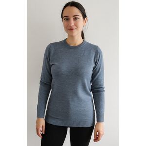 SUNMOOL Gebreide trui - Crewneck - Warme trui - Blauw - Maat : S