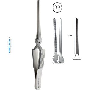 Medluxy - Bulldog Klem Atrauma DeBakey - 11.5 cm - 4.5 inch - EHBO Pincet , verpleegkunde [Pince Brucelles, Forcep, Clamp]