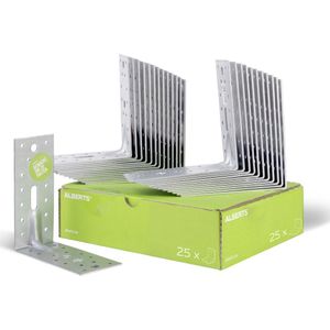 Alberts - Hoekverbinder - Roestvrij Staal - 150x150x65mm