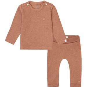 Noppies Unisex baby setje: Shirt en Broek Cafe au Lait maat 74