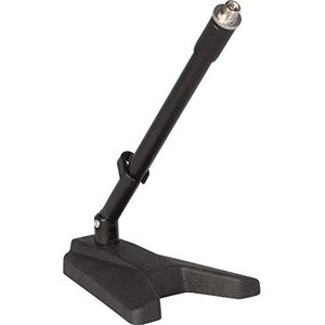 Gietijzeren Tafelstandaard voor Korte Microfoon - Zwart
