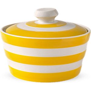 Cornishware Yellow Butterdish - botervloot 14 cm - geel servies - vrolijk servies - Pasen