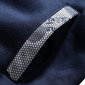 Winter Capuchontrui Heren - Fleece Gevoerd Sweatjack met Ritssluiting en Lange Mouwen