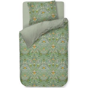 Pip Studio Saluti Piccoli dekbedovertrek - Eenpersoons - 140x200/220 - Groen