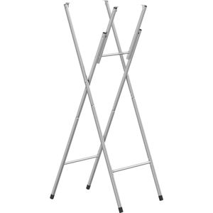 vidaXL - Bartafelpoten - inklapbaar - 45x53x108 - cm - staal - zilverkleurig