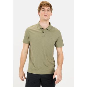 camel active Poloshirt met korte mouwen gemaakt van biologisch katoen - Maat menswear-5XL - Dark Green