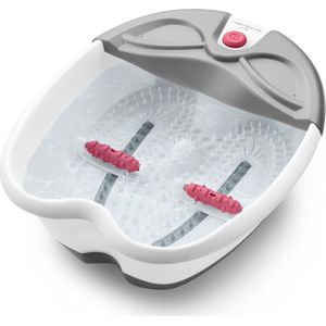 ApexArte® Voetenbad - Voetband - Voetmassage Apparaat - Wit met Grijs