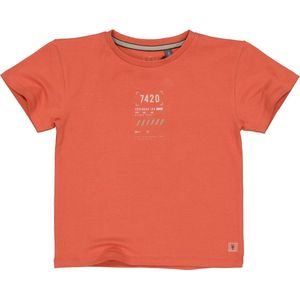 Levv jongens oversized t-shirt Mace Orange Red