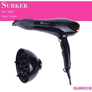 Surker SK-3907 Elektrische Föhn Uitvouwbaar Handvat 2000W Power Koude Warme Lucht Negatieve Ionen Vormgeven Nozzle Constante Temperatuur