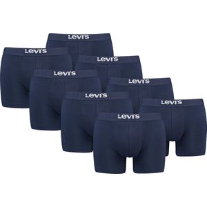 BOXERS 8-pack Levi's effen herenboxershorts, gemaakt van biologisch katoen