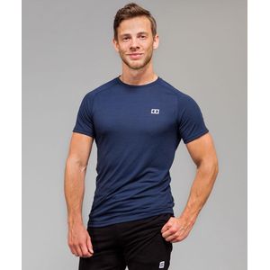 Marrald Performance Sportshirt | Blauw - XXL heren fitness crossfit